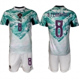 Men's Portugal Team #8 Bruno Fernandes Green 2026 World Cup Away Soccer Jersey Suit