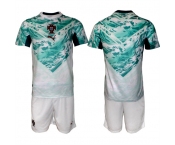Men's Portugal Team Blank Green 2026 World Cup Away Soccer Jersey Suit Men's Portugal Team Blank Green 2026 World Cup Away Soccer Jersey Suit