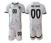 Men's Portugal Team Custom 2025 White Away Soccer Jersey Suit