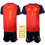 Youth Spain #1 RAYA National Team FIFA x World Cup 2026 Home Red On Field Kids Jerseys Youth Spain #1 RAYA National Team FIFA x World Cup 2026 Home Red On Field Kids Jerseys