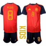 Youth Spain #8 PEDRD National Team FIFA x World Cup 2026 Home Red On Field Kids Jerseys Youth Spain #8 PEDRD National Team FIFA x World Cup 2026 Home Red On Field Kids Jerseys