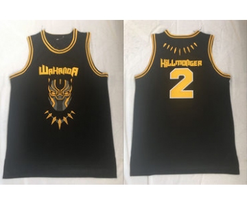 Black Panther Wakanda 2 Erik Hillmonger Black Stitched Movie Basketball Jersey