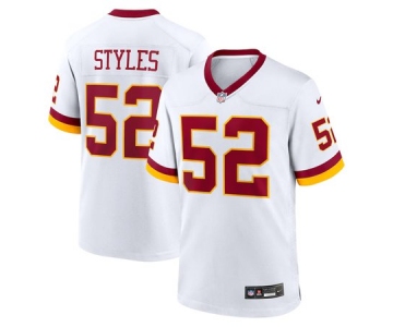 Women Washington Commanders #52 Sonny Styles White 2026 NFL Draft Game Jersey