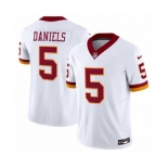 Women's Washington Commanders #5 Jayden Daniels White 2025 F.U.S.E. Throwback Vapor Limited Football Stitched Jersey
