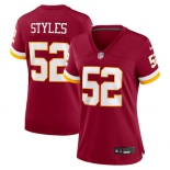 Women's Washington Commanders #52 Sonny Styles Nike Burgundy Game Jersey Women's Washington Commanders #52 Sonny Styles Nike Burgundy Game Jersey
