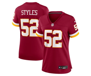 Women's Washington Commanders #52 Sonny Styles Nike Burgundy Game Jersey