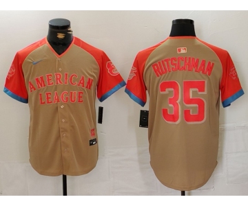 Men's American League #35 Adley Rutschman Cream 2024 All-Star Limited Stitched Baseball Jersey