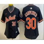 Women's Detroit Tigers #30 Kerry Carpenter Black Stadium Jersey Women's Detroit Tigers #30 Kerry Carpenter Black Stadium Jersey