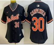 Women's Detroit Tigers #30 Kerry Carpenter Black Stadium Jersey Women's Detroit Tigers #30 Kerry Carpenter Black Stadium Jersey