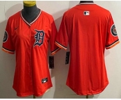 Women's Detroit Tigers Blank Orange Limited Jersey Women's Detroit Tigers Blank Orange Limited Jersey