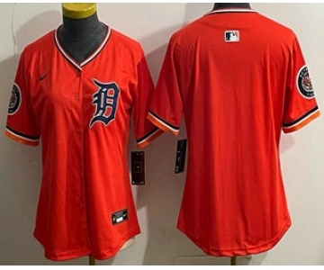 Women's Detroit Tigers Blank Orange Limited Jersey