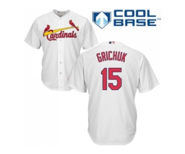 Youth St.Louis Cardinals #15 Randal Grichuk White Cool Base Stitched MLB Jersey