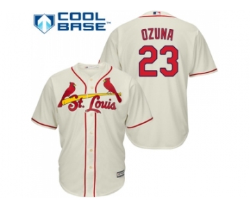 Youth St.Louis Cardinals #23 Marcell Ozuna Cream Cool Base Stitched MLB Jersey