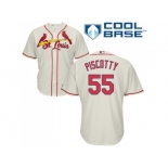 Youth St.Louis Cardinals #55 Stephen Piscotty Cream Cool Base Stitched MLB Jersey