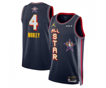 Men's 2025 All-Star #4 Evan Mobley Navy Stitched Basketball Jersey