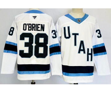 Men's Utah Hockey Club #38 Liam O'Brien White 2024-25 Stitched Jersey