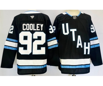 Men's Utah Hockey Club #92 Logan Cooley Navy 2024-25 Stitched Jersey