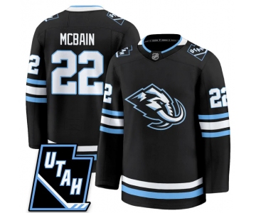 Men's Utah Hockey Mammoth #22 Jack McBain 2025 Limited All Stitched Black Jersey