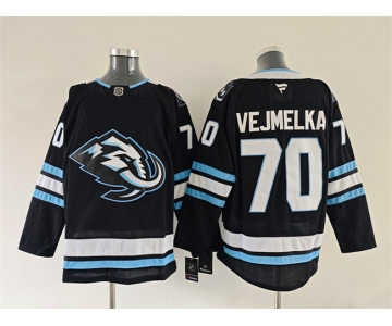 Men's Utah Mammoth #70 Karel Vejmelka Navy 2025 Stitched Jersey