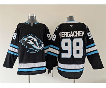 Men's Utah Mammoth #98 Mikhail Sergachev Navy 2025 Stitched Jersey