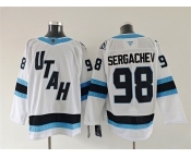 Men's Utah Mammoth #98 Mikhail Sergachev White 2025 Stitched Jersey Men's Utah Mammoth #98 Mikhail Sergachev White 2025 Stitched Jersey