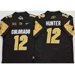 Men's Colorado Buffaloes #12 Travis Hunter Black With XII Patch 2025 F.U.S.E. Stitched Football Jersey Men's Colorado Buffaloes #12 Travis Hunter Black With XII Patch 2025 F.U.S.E. Stitched Football Jersey