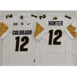 Men's Colorado Buffaloes #12 Travis Hunter White With XII Patch 2025 F.U.S.E. Stitched Football Jersey Men's Colorado Buffaloes #12 Travis Hunter White With XII Patch 2025 F.U.S.E. Stitched Football Jersey