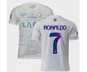 Men's Al Nassr #7 Cristiano Ronaldo White 2023-24 Soccer Jersey