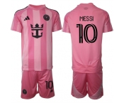 Men's Inter Miami CF #10 Lionel Messi 25-26 Pink Home Soccer Jersey Suit