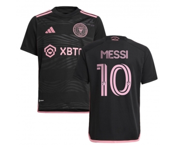 Men's Inter Miami CF #10 Lionel Messi Black Soccer Jersey