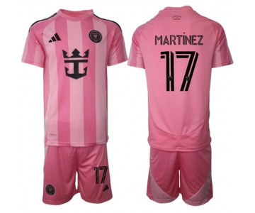 Men's Inter Miami CF #17 Josef Martínez 25-26 Pink Home Soccer Jersey Suit