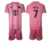 Men's Inter Miami CF #7 Jean Mota 25-26 Pink Home Soccer Jersey Suit