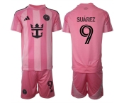 Men's Inter Miami CF #9 Luis Suárez 25-26 Pink Home Soccer Jersey Suit