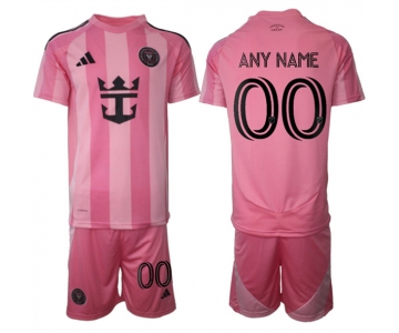 Men's Inter Miami CF Custom 25-26 Pink Home Soccer Jersey Suit