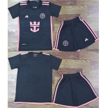 Youth Inter Miami CF Custom Black Soccer Jersey Suit