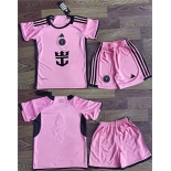 Youth Inter Miami CF Custom Pink Soccer Jersey Suit