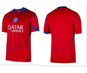 Men's Nike Paris Saint-Germain Red 3rd 2025-2026 Shirt