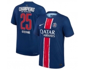 Men's Paris Saint-Germain 2025 Champions League Navy Soccer Jersey