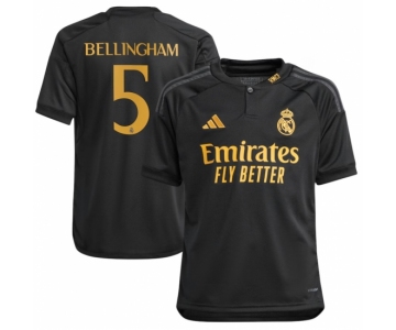 Jude Bellingham Real Madrid #5 Soccer Jersey Black