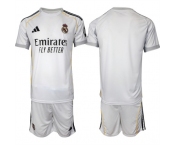 Men's Real Madrid Blank 25-26 White Home Soccer Jersey Suit