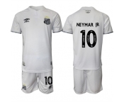 Men's Santos F.C. #10 Neymar Jr 25-26 White Home Soccer Jersey Suit