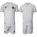 Men's Santos F.C. Blank 25-26 White Home Soccer Jersey Suit