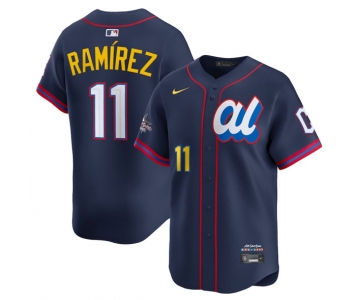 Men's American League #11 José Ramírez Navy 2025 All-Star Edition Limited Stitched Baseball Jersey