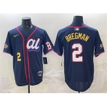 Men's American League #2 Alex Bregman Navy 2025 All-Star Edition Limited Stitched Baseball Jersey