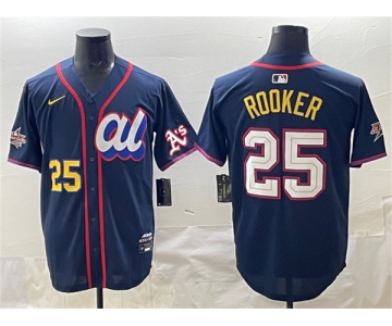 Men's American League #25 Brent Rooker Navy 2025 All-Star Edition Limited Stitched Baseball Jersey