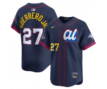 Men's American League #27 Vladimir Guerrero Jr. Navy 2025 All-Star Edition Limited Stitched Baseball Jersey
