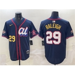 Men's American League #29 Cal Raleigh Navy 2025 All-Star Edition V2 Limited Stitched Baseball Jersey