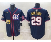 Men's American League #29 Cal Raleigh Navy 2025 All-Star Edition V2 Limited Stitched Baseball Jersey