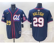 Men's American League #29 Cal Raleigh Navy 2025 All-Star Edition V3 Limited Stitched Baseball Jersey