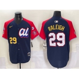 Men's American League #29 Cal Raleigh Navy Red Alternate 2025 All-Star With Patch Edition Limited Stitched Baseball Jersey